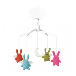 Mobile Ange Lapin - Multicolore 