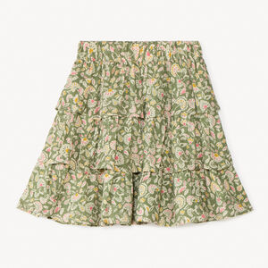 Jupe volantée effet froissé à imprimé floral fille 