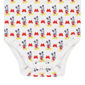 Lot de 3 bodies manches courtes Disney print Mickey 