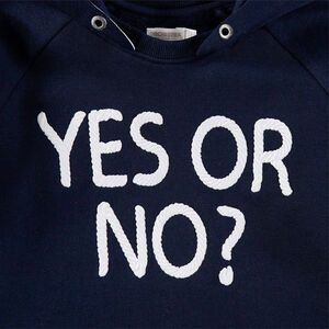 Junior- Sweat en molleton à capuche avec message printé 