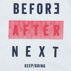 Junior - Tee-shirt manches courtes avec message printé  