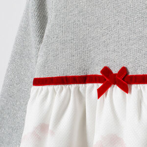 Robe manches longues en maille motif esprit Noël 