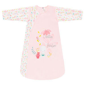 Turbulette en jersey interlock avec imprimé fantaisie et manches amovibles 