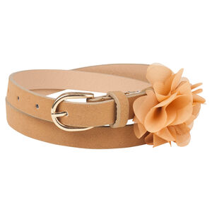 Ceinture en suédine avec fleur fantaisie 