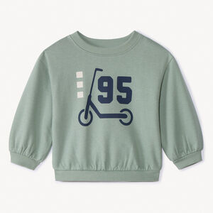 Sweat molleton oversize printé pour bébé garçon 