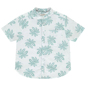 Chemise manches courtes à col mao imprimé garçon 