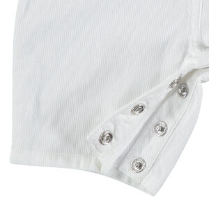 Salopette courte unie en coton à poches 