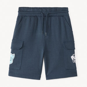 Short en maille style cargo badge Chase de la Pat'Patrouille garçon 