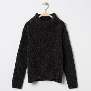 Pull en maille fantaisie ajourée 