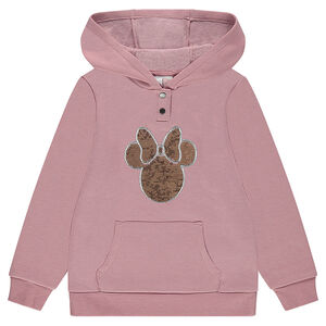 Sweat en molleton à capuche avec serti Disney Minnie en sequins magiques 