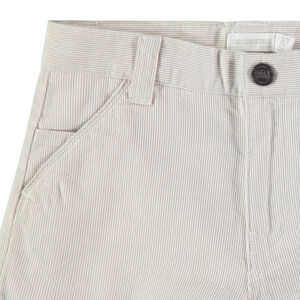 Bermuda à fines rayures et poches italiennes 