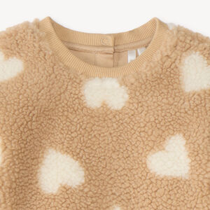 Sweat oversize en sherpa bébé fille 