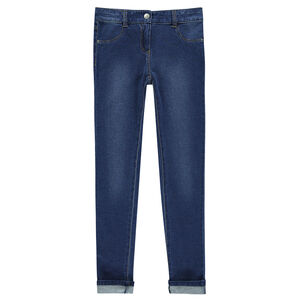 Junior - Pantalon en molleton stretch effet jeans 