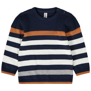 Pull en tricot fantaisie rayé pour bébé garçon 