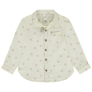 Chemise manches longues imprimé oursons pour bébé garçon 