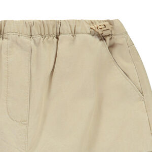 Pantalon uni en toile effet cargo fille 