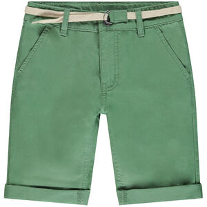 Bermuda ceinturé en twill garçon 