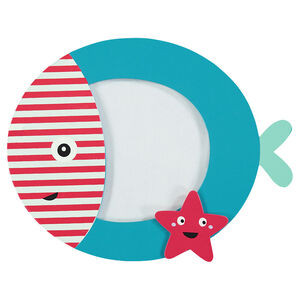 Cadre photo en bois à poser forme poisson 