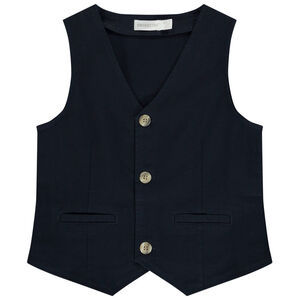 Gilet serveur en toile avec poches garçon 