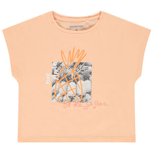 T-shirt manches courtes forme boîte photoprinté fille 