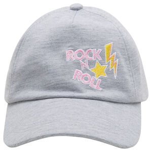 Casquette en jersey avec inscription brodée 