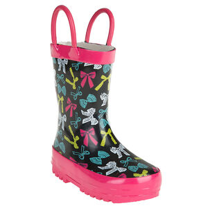 Bottes de pluie motifs petits noeuds multicolores du 20 au 23 