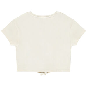 Crop top effet noué à print pailleté fille 