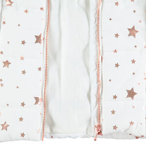 Junior - Doudoune matelassée avec doublure sherpa et capuche amovible 