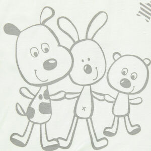 Turbulette en velours avec animaux printés (de la naissance au 12 mois) 