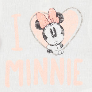 Tee-shirt manches longues avec Minnie et coeur printés Disney 