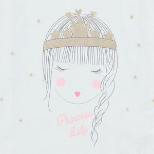 Ensemble avec tee-shirt print princesse et short imprimé étoiles 