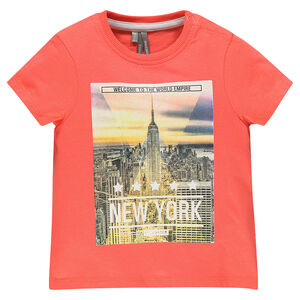 Tee-shirt manches courtes en jersey print fantaisie 