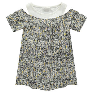 Junior - Tunique à épaules ajourées avec imprimé ethnique all-over 