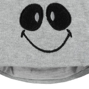 Ensemble bonnet et moufles avec détails brodés Smiley 