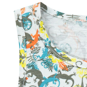 Débardeur en jersey slub imprimé all-over 