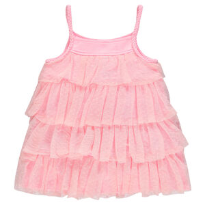 Tunique volantée en tulle  