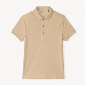Polo manches courtes uni coton garçon 