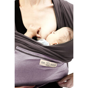 Echarpe de portage Originale - Marron glacé/Lavande 