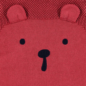 Pull en tricot surteint avec détails brodés et oreilles en relief 