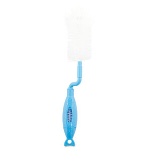 Goupillon pour biberon + tétine - Bleu 