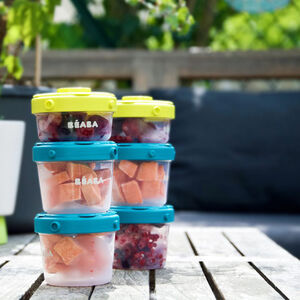 Lot de 6 portions Clip 60 et 120 ml - Néon 