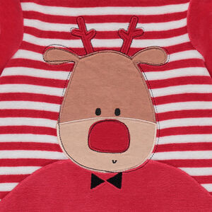 Dors-bien en velours de Noël avec élan brodé  