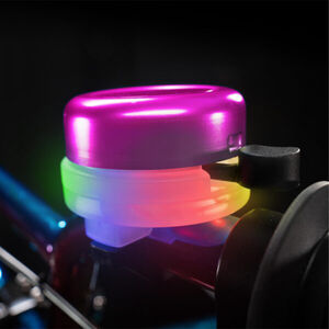 Sonnette de vélo lumineuse BellBrightz Rose 