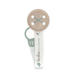 Attache-sucette ruban Birdies vert 
