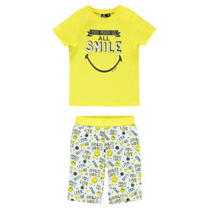 Pyjama court print Smiley 