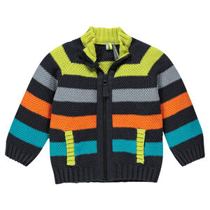 Gilet en tricot fantaisie rayé 