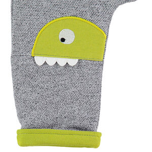 Pantalon en molleton fantaisie avec dinosaure patché 