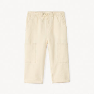 Pantalon droit en toile avec poches cargo pour bébé garçon 
