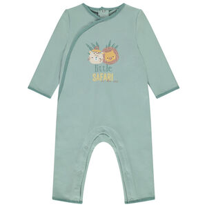 Combinaison longue en maille motif safari pour bébé garçon 