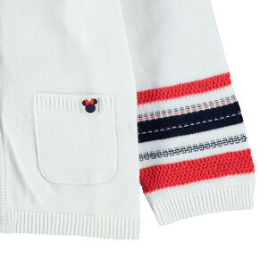 Gilet en tricot avec rayures jacquard et détails Minnie Disney 